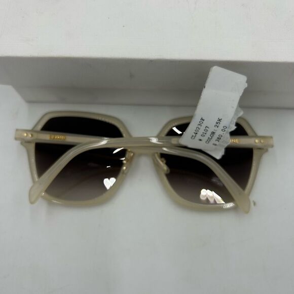 Women’s Celine round acetate oversized sunglasses made in Italy - Picture 4 of 9